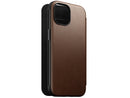 NOMAD Modern Leather Folio Case for iPhone 17e / 16e / 15 / 14 / 13