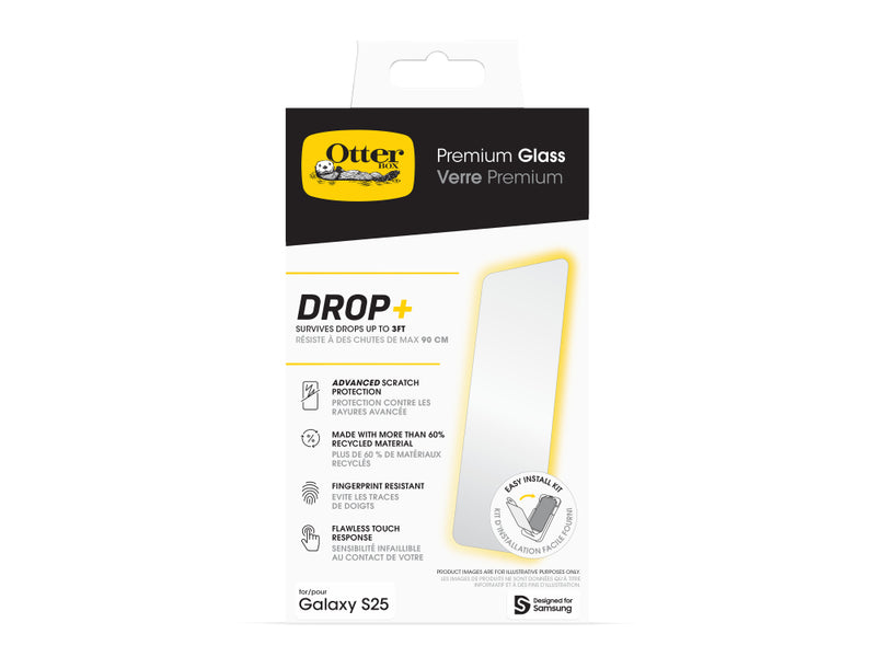 OtterBox Premium Glass Screen Protector for Samsung Galaxy S25