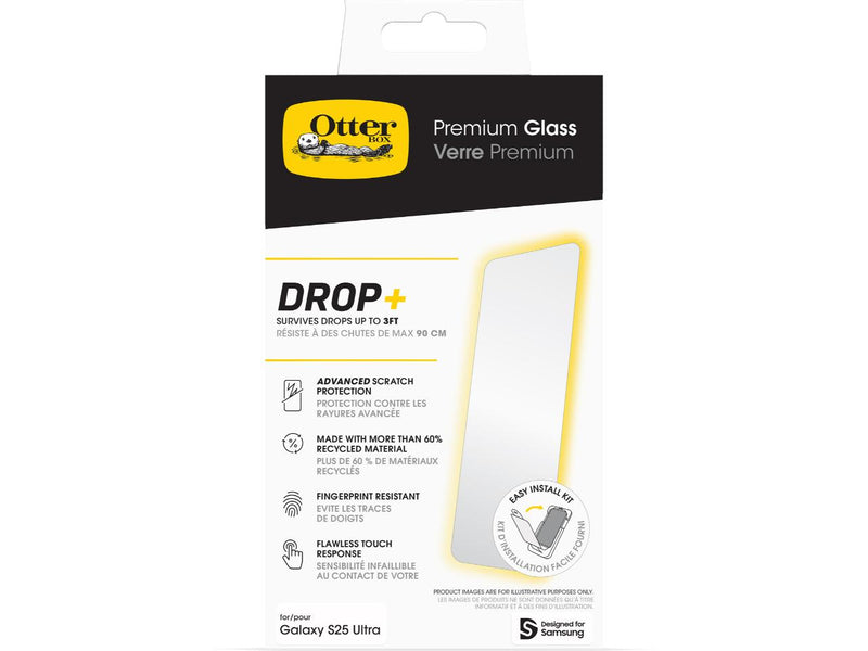 OtterBox Premium Glass Screen Protector for Samsung Galaxy S25 Ultra