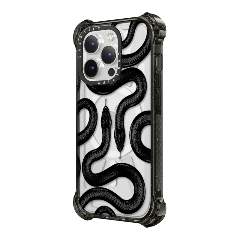 Casetify Black Kingsnake for iPhone 14 Pro