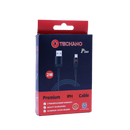Techano Plus 2M Premium IPH to USB-A Cable Graphite