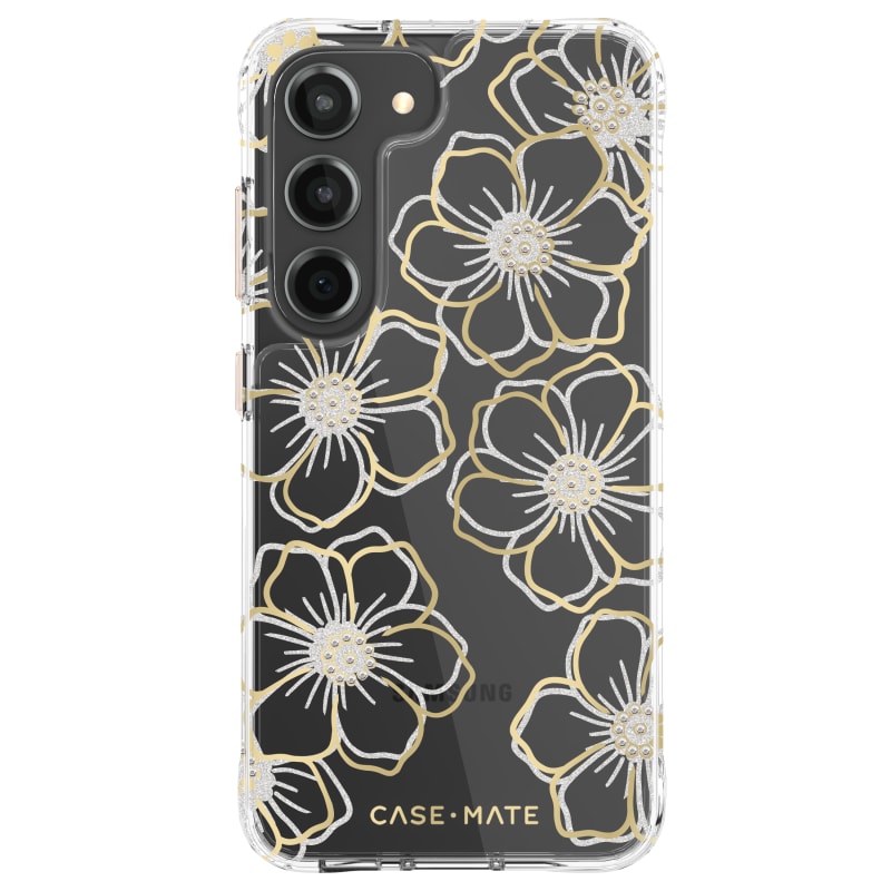 Case-Mate Floral Gems Antimicrobial Case for Galaxy S23