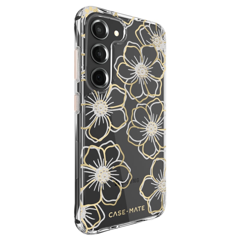 Case-Mate Floral Gems Antimicrobial Case for Galaxy S23