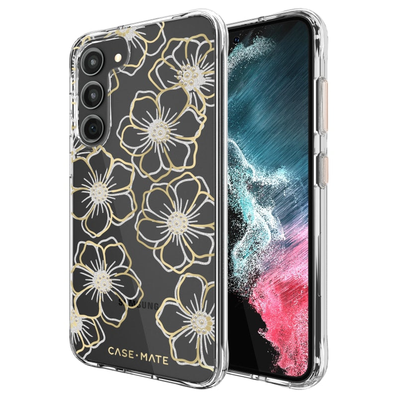 Case-Mate Floral Gems Antimicrobial Case for Galaxy S23