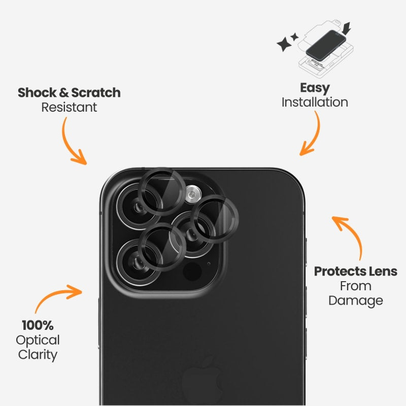 EFM Camera Lens Armour for iPhone 16 Pro / 16 Pro Max