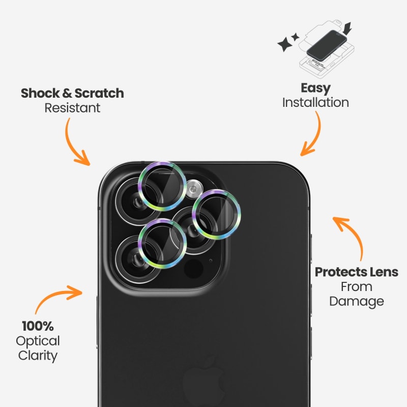 EFM Camera Lens Armour for iPhone 16 Pro / 16 Pro Max