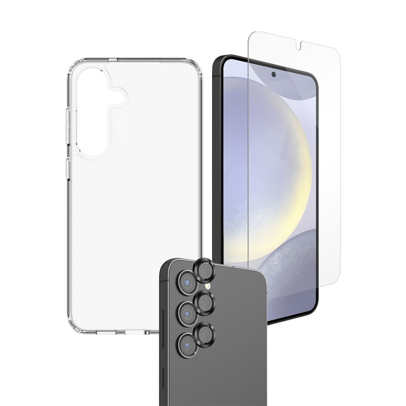 EFM 3-in-1 Case, Screen & Camera Lens Armour Bundle for Samsung Galaxy S25
