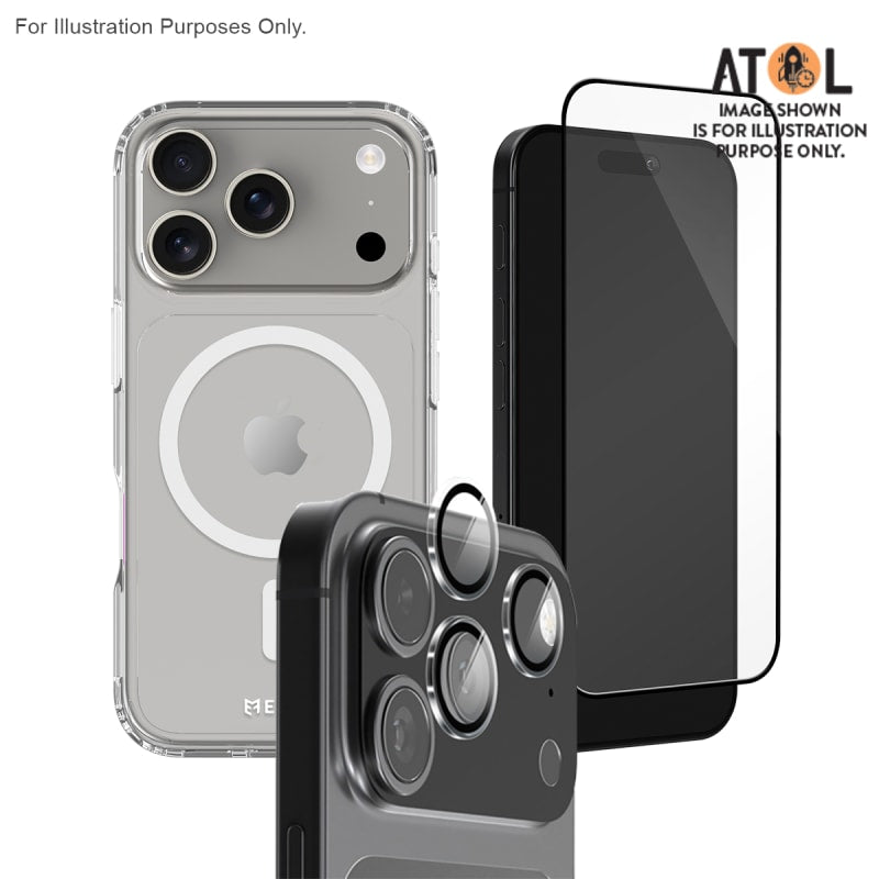 EFM 3 in 1 Case, Screen & Lens Protector Bundle for iPhone 17 Pro Max