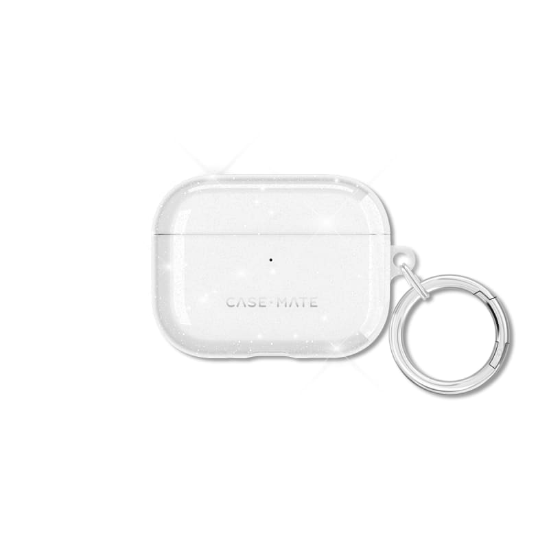Case-Mate Twinkle for Airpods Pro (3rd Gen) with Silver Carabiners