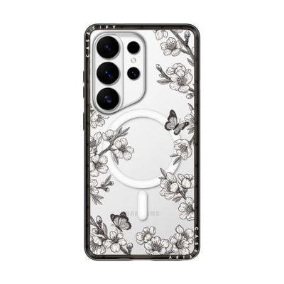 CASETiFY Compact Black Sakura Garden Samsung Galaxy S26 Ultra case