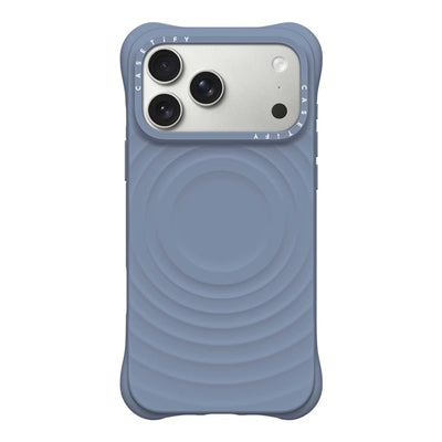 CASETiFY Ripple Dusty Blue case for iPhone Pro and Pro Max