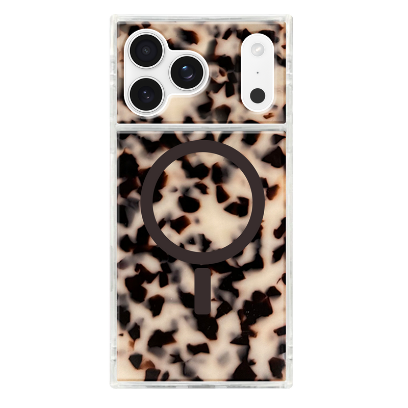 Flaunt Square Blonde Tortoise Shell for iPhone 17 Pro Max