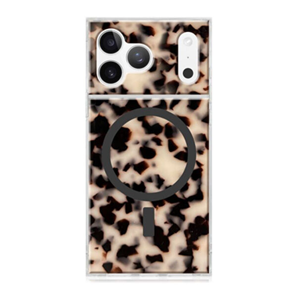 Flaunt Square Blonde Tortoise Shell for iPhone 17
