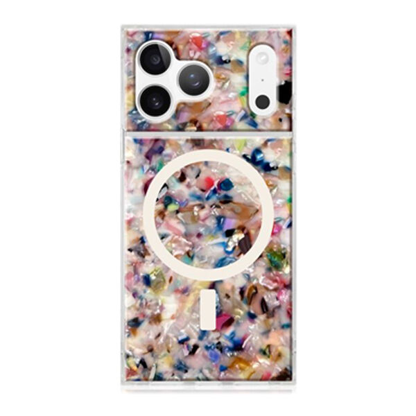 Flaunt Square Rainbow Confetti Tortoise Shell for iPhone Air
