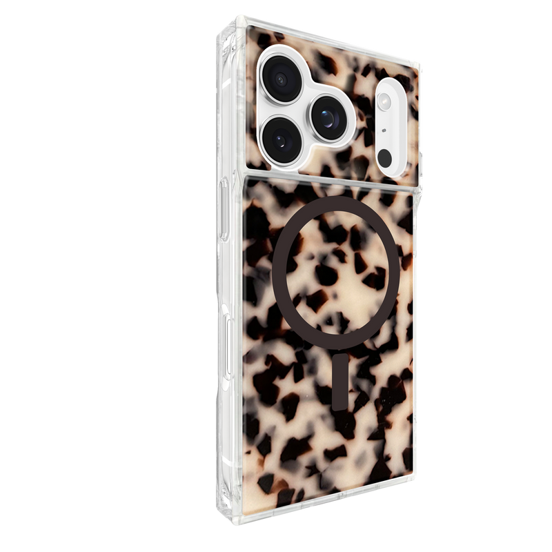 Flaunt Square Blonde Tortoise Shell for iPhone 17 Pro Max