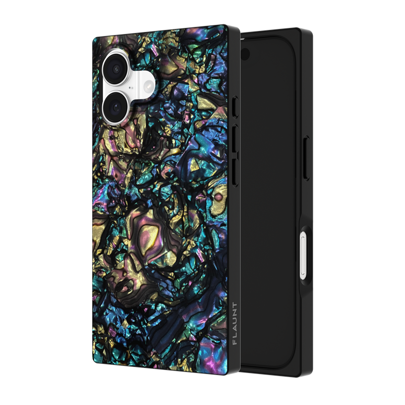 Flaunt Square Abalone Shell for iPhone 17