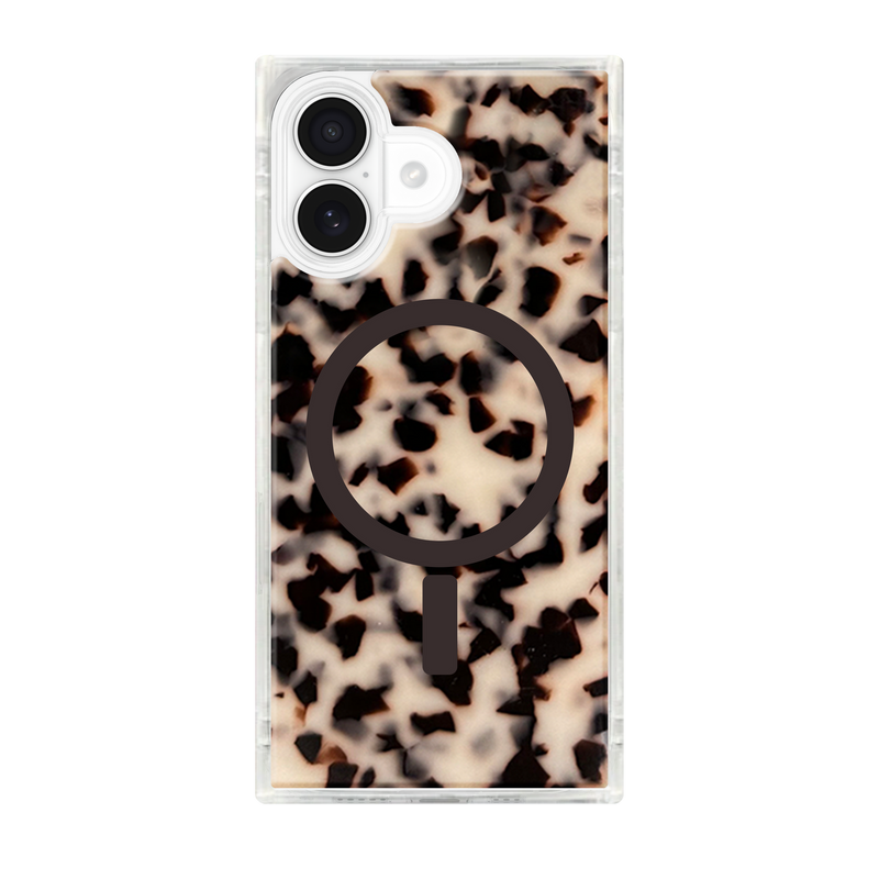 Flaunt Square Blonde Tortoise Shell for iPhone 17