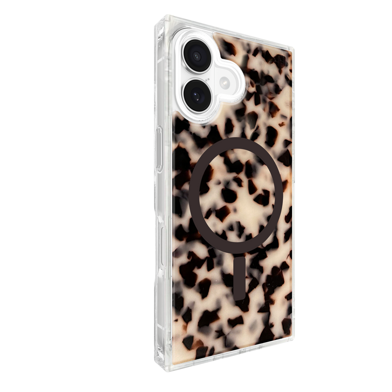 Flaunt Square Blonde Tortoise Shell for iPhone 17