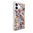 Flaunt Square Rainbow Confetti Tortoise Shell for iPhone 17