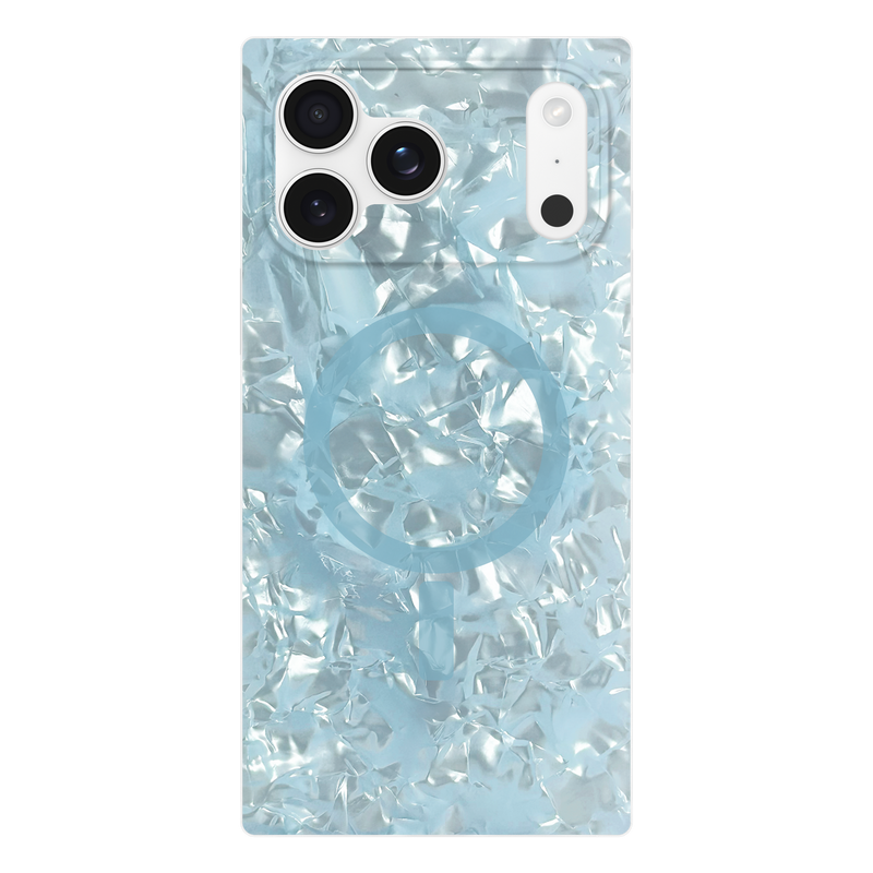 Flaunt Square Icy Blue Pearl for iPhone 17 Pro