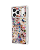 Flaunt Square Rainbow Confetti Shell Case for iPhone 18 Pro Max / 17 Pro Max
