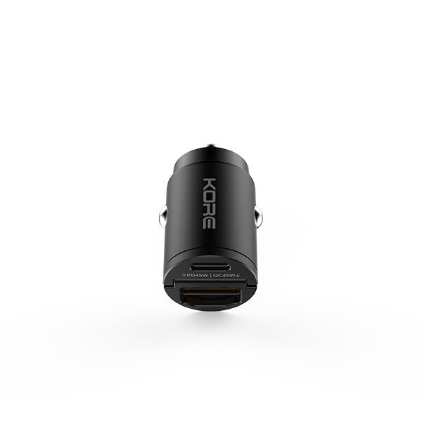 Kore 45W Mini Car Charger Dual USB A / USB C