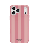Kate Spade Bold Strip Rose Coral Case for iPhone 18 Pro / 17 Pro