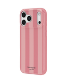 Kate Spade Bold Strip Rose Coral Case for iPhone 18 Pro / 17 Pro