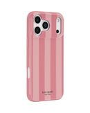 Kate Spade Bold Strip Rose Coral Case for iPhone 18 Pro / 17 Pro