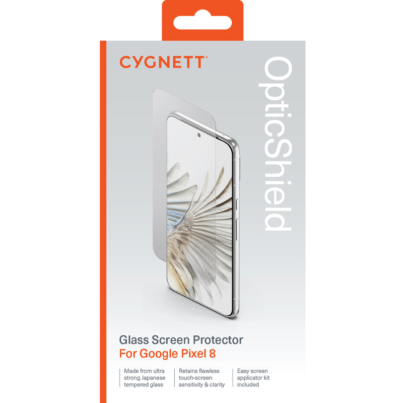 Cygnett OpticShield Tempered Glass Screen Protector for  Google Pixel 8