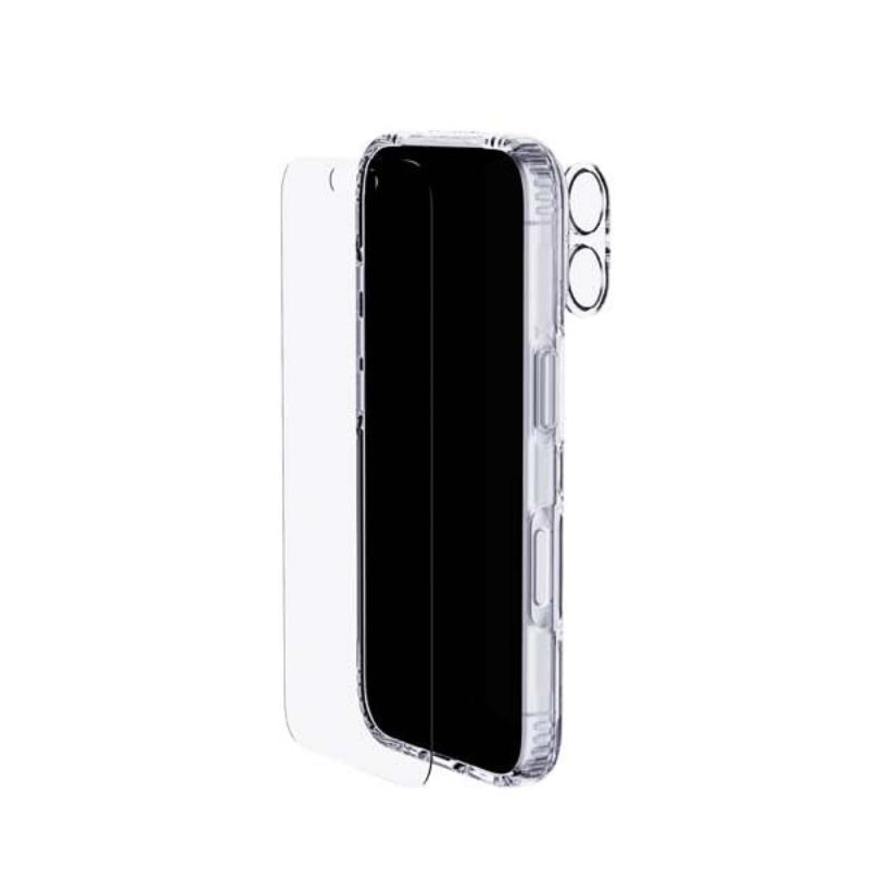 Tech21 Bundle Pack - EvoClear Case + Tempered Glass + Lens Protector for iPhone 16