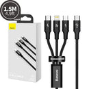 Baseus 3 in 1 Fast Charging USB C Cable