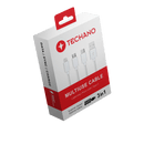 Techano 3 in 1 Cable - Lightning / Micro USB / Type C - 1M