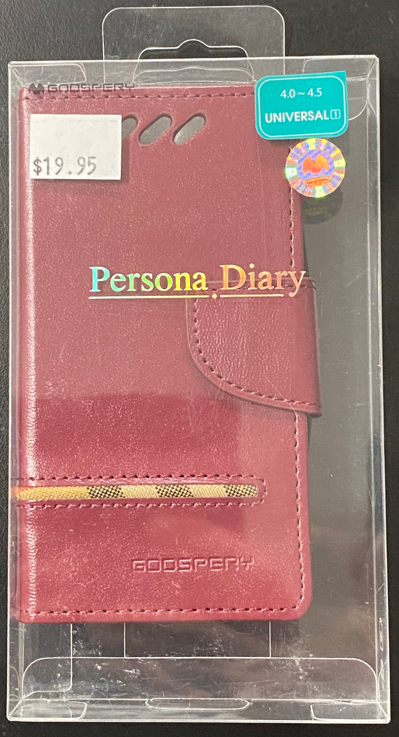 Goospery Persona Diary Universal Case (4.0” to 4.5”)