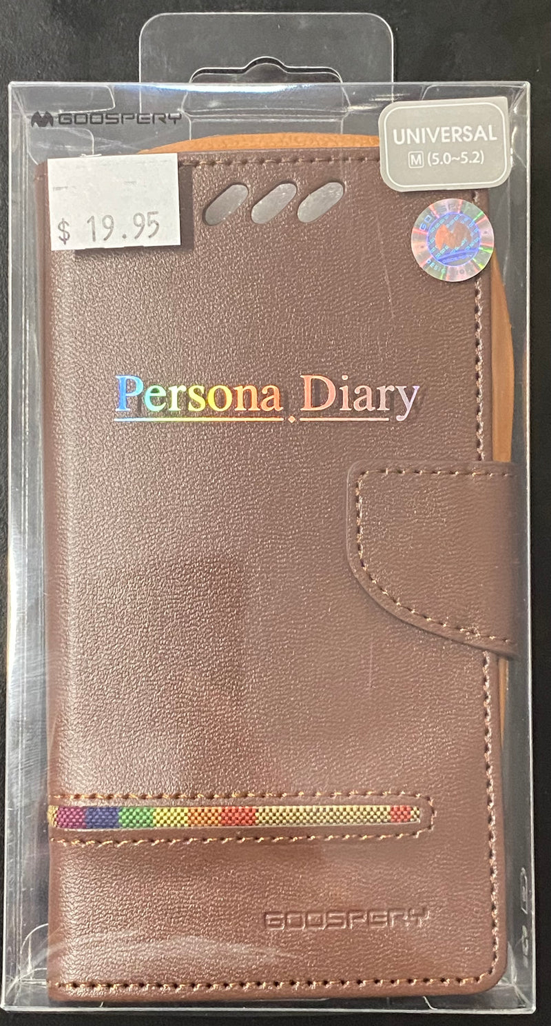 Goospery Persona Diary Universal Case (Medium 5.0”-5.2”)