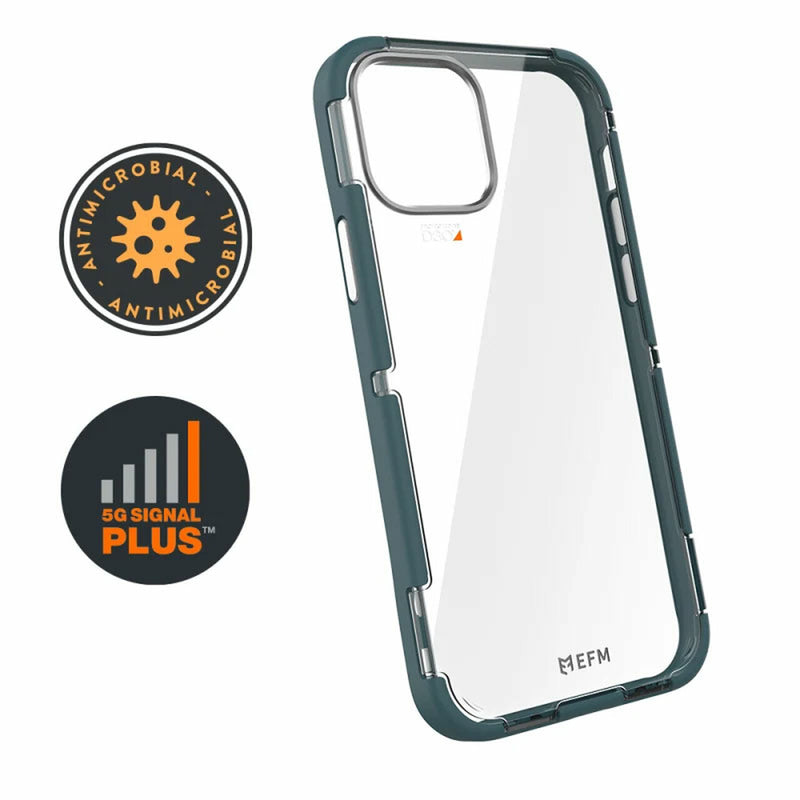 EFM Cayman Case Armour with D3O 5G Signal Plus - For iPhone 12 Pro Max - Mediterranea/Space Grey