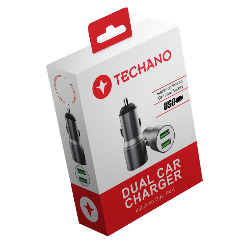 Techano Dual USB Car Charger