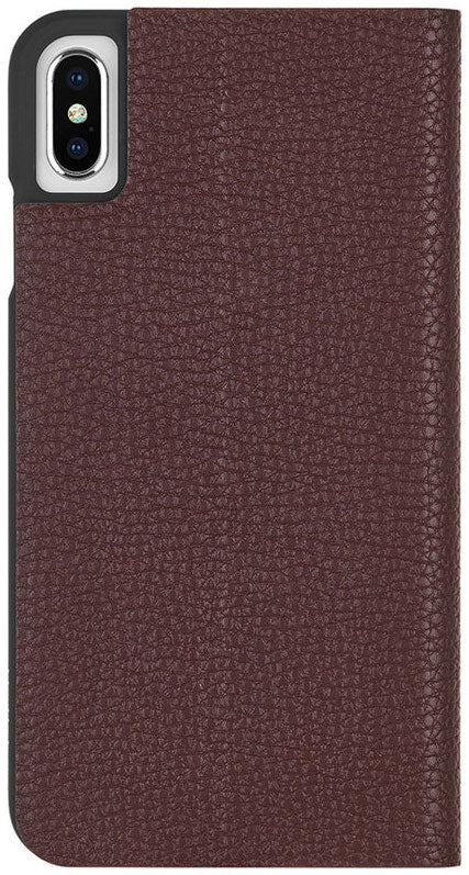 Case Mate Barely There Folio iPhone X/XS - Brown