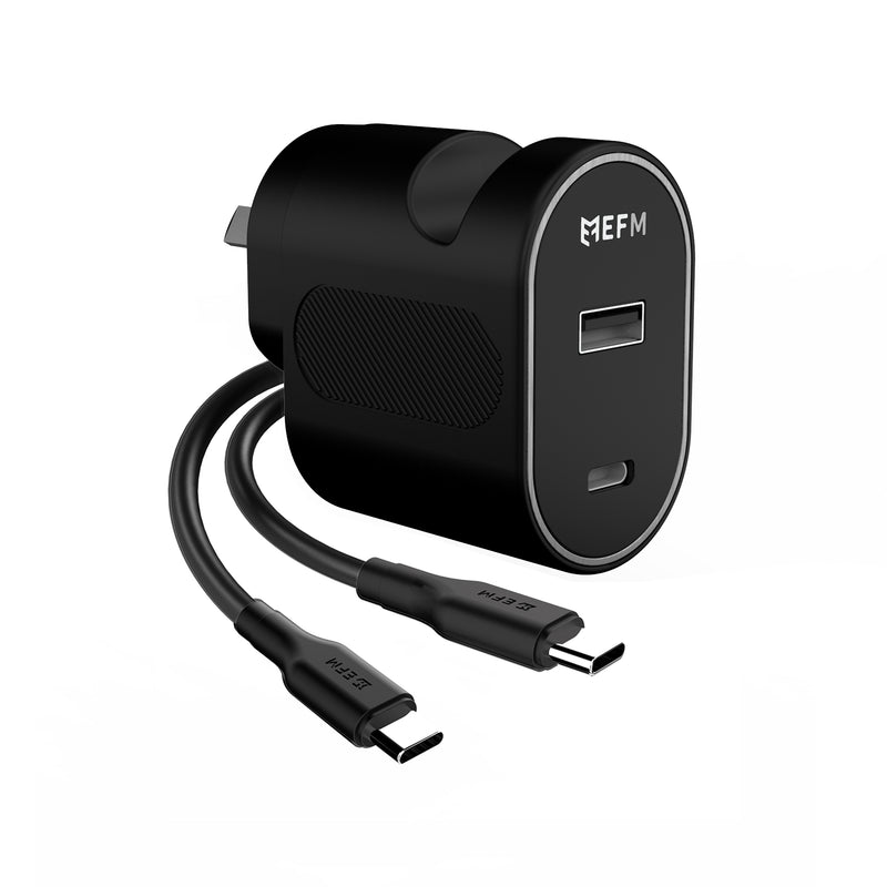 EFM 30W Wall Charger with USB C to USB C Cable