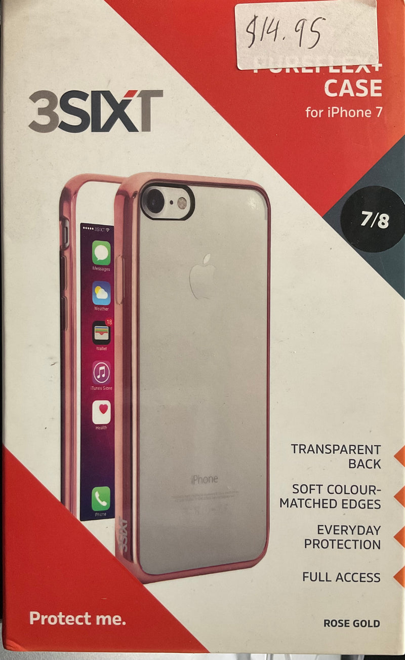 3SIXT Pureflex+ case for iPhone 7 / 8 / SE 2020 / SE 2022 - Rose Gold