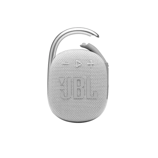 JBL Clip4 Bluetooth Speaker with Carabiner - White