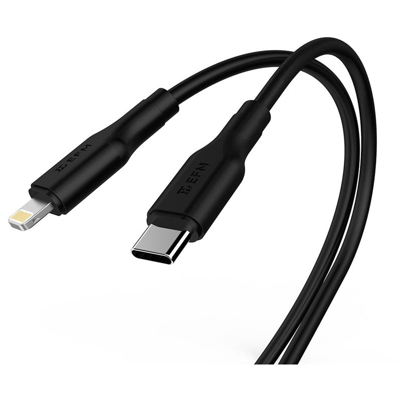 EFM USB Type-C to Lightning 2M Black Charge & Sync Cable