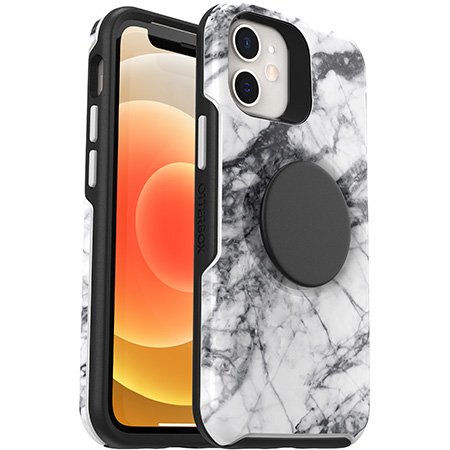 Otterbox Otter+Pop Symmetry Case - For iPhone 12 mini 5.4" White Marble