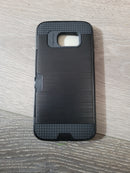 S7 edge Black Case with Card Holder