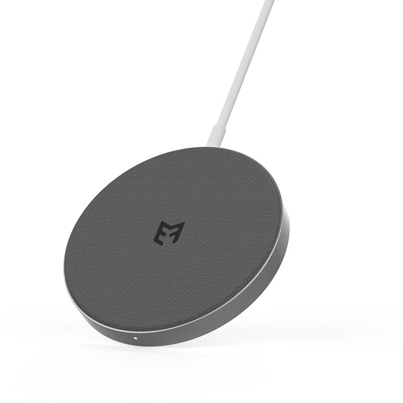 EFM Flux 15W Wireless Charging Pad - Compatible With Magsafe - Silver