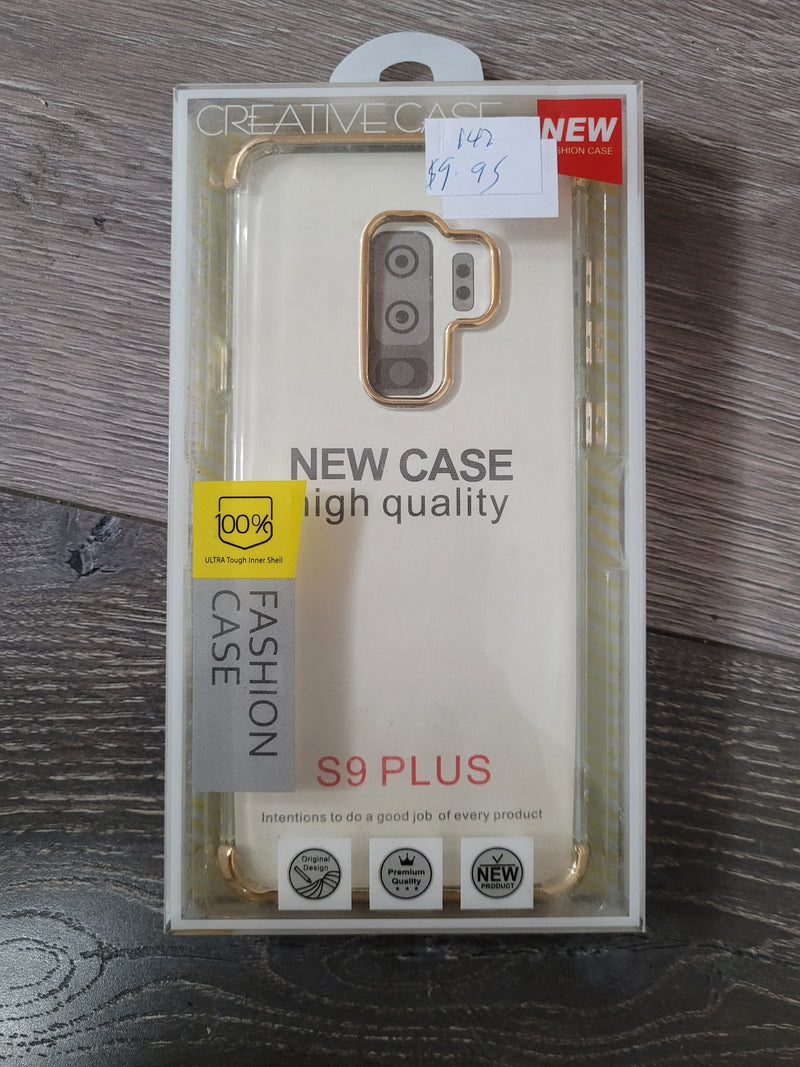 Fashion Case S9 Plus Clear / (Gold/Red/Black)