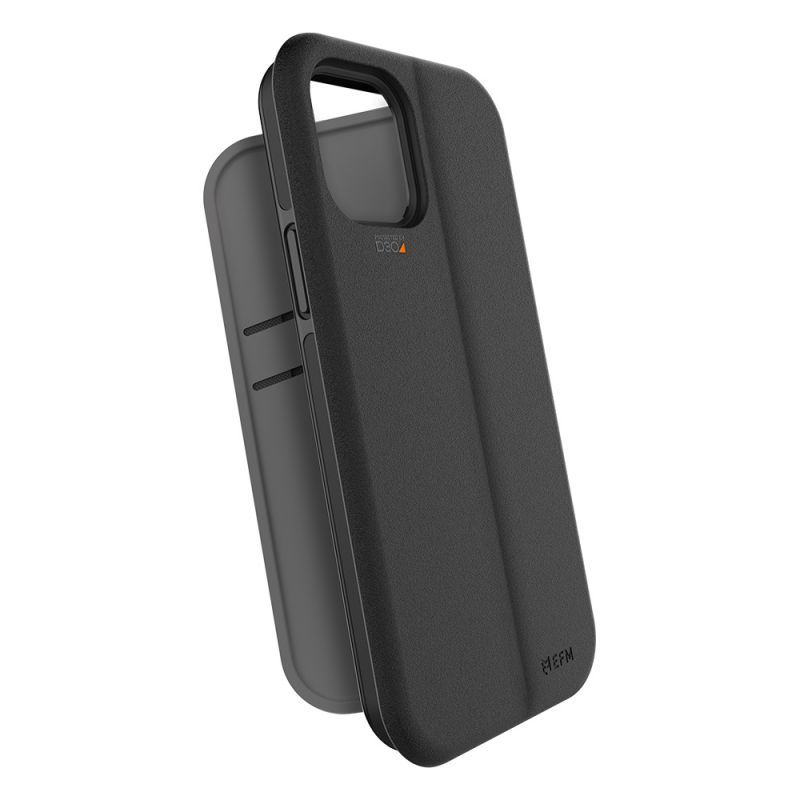 EFM Miami Wallet Case Armour with D3O - For iPhone 12 mini - Smoke Black