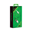 PowerFlo+ Type C Data Cable 3M White