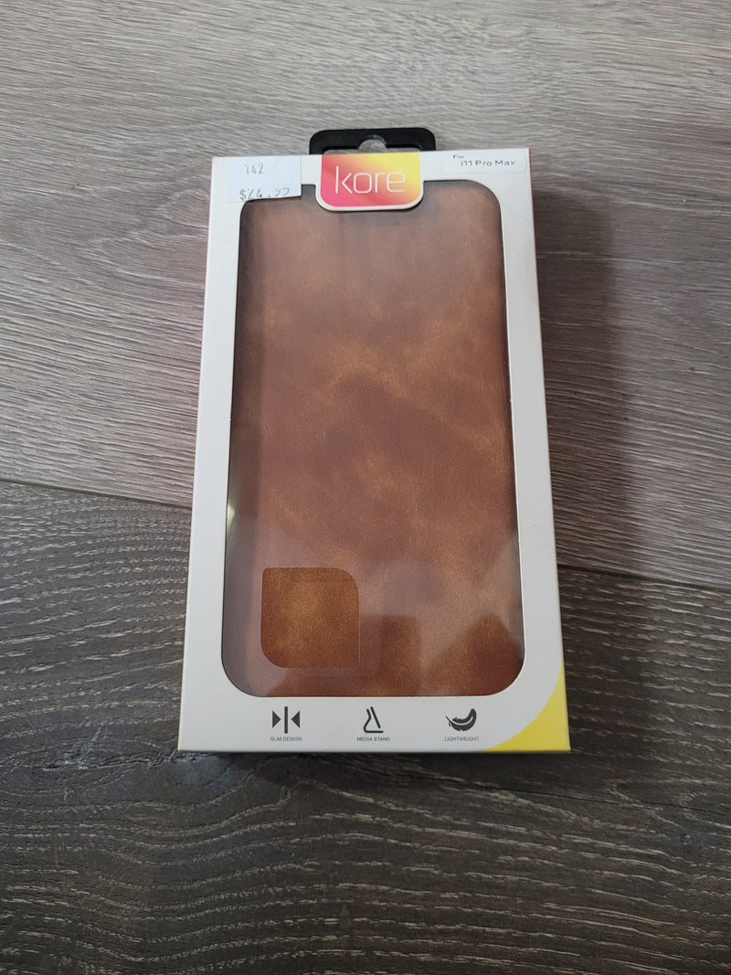 Kore Wallet Case iPhone 11 Pro Max Brown